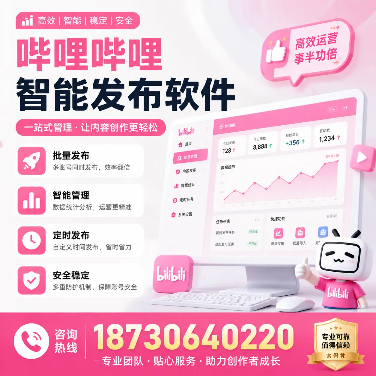 如何评估哔哩哔哩智能发布软件的ROI？石河子 企业必读